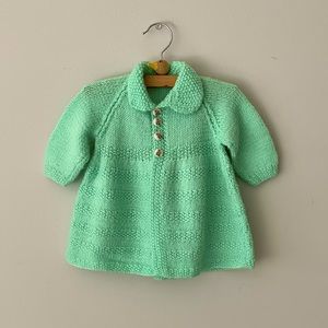 Vintage Handmade Baby Girl’s Cardigan Sweater Peter Rabbit Buttons